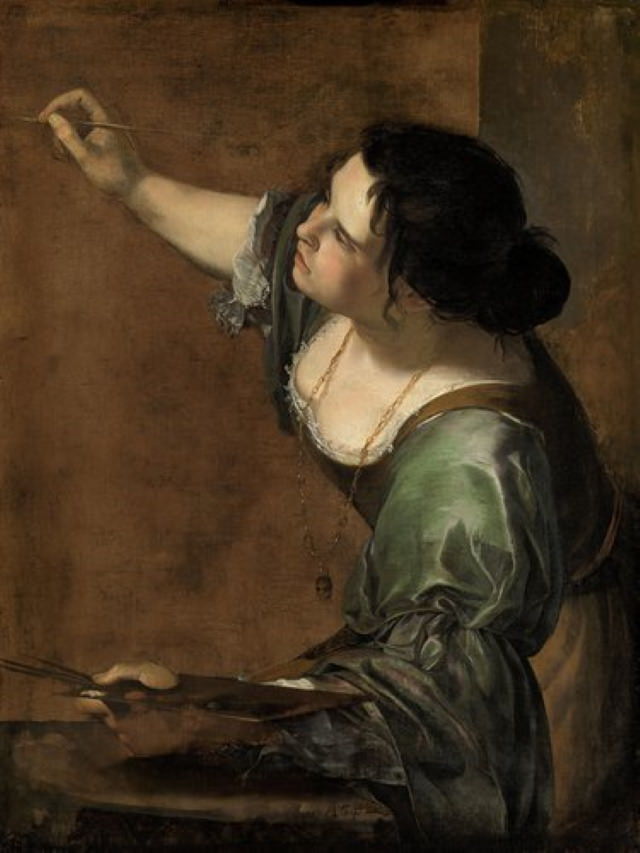 Famous Female Artists Self-Portrait as the Allegory of Painting (1638–39)