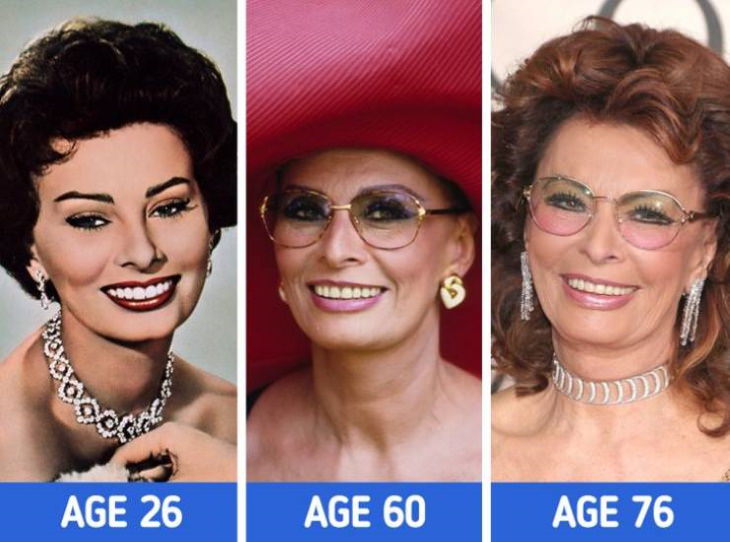 Actresses at Different Stages of Their Lives  Sophia Loren