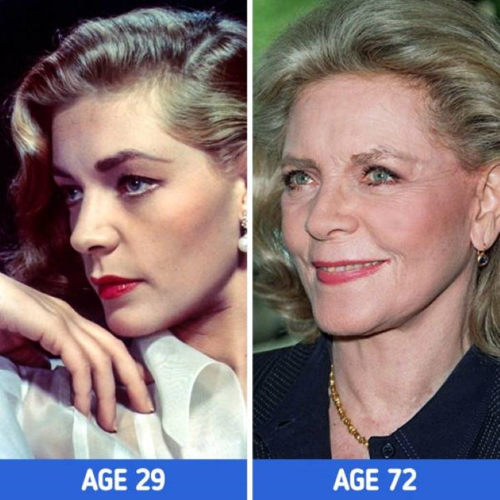 Actresses at Different Stages of Their Lives Lauren Bacall