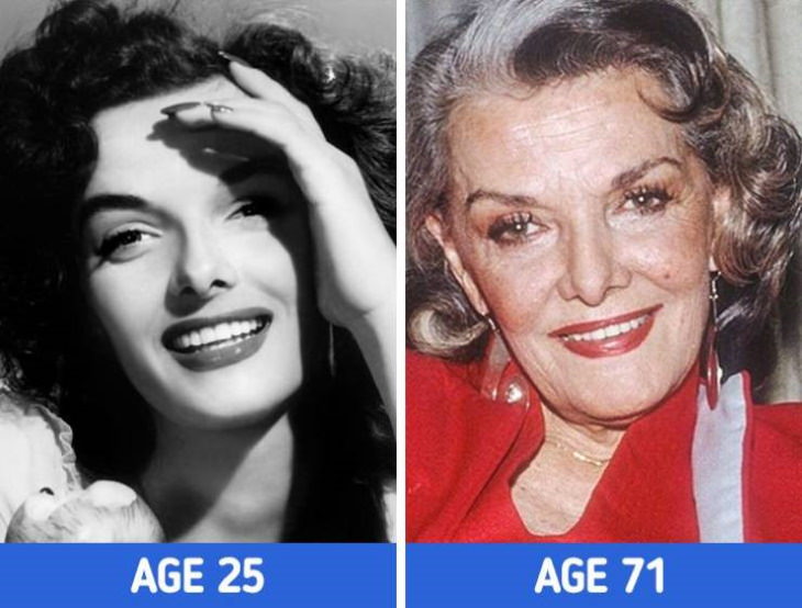 Actresses at Different Stages of Their Lives Jane Russell