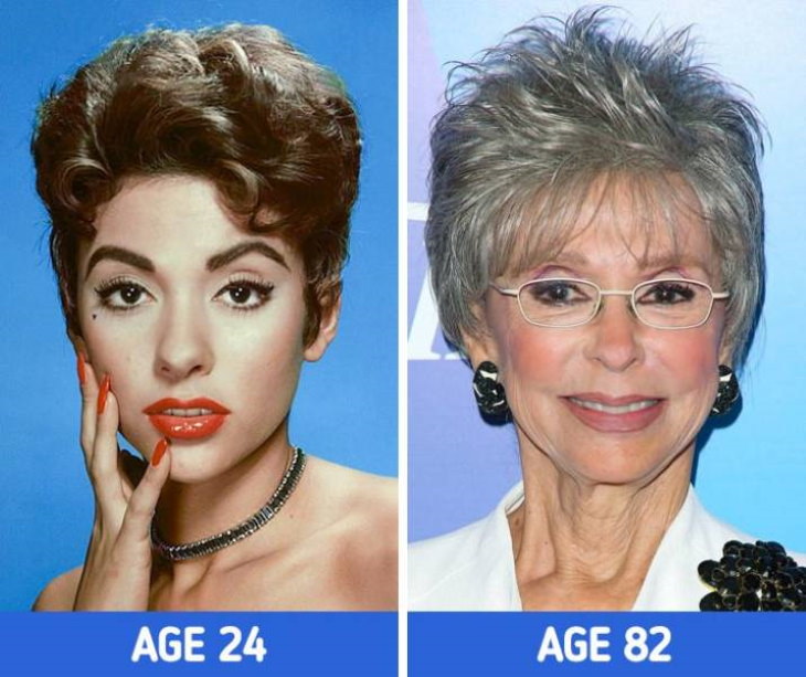 Actresses at Different Stages of Their Lives Rita Moreno