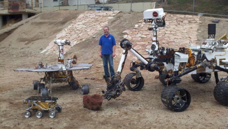 Comparison Photos Mars rovers compared to the size of a human