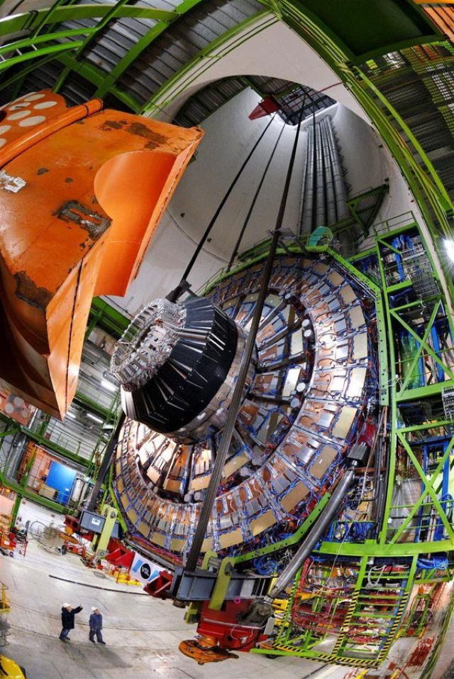 Comparison Photos Large Hadron Collider