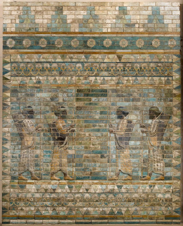 The Louvre’s Art Brick panel from Achaemenid: Darius I (circa 510 BC), found in The Palace of Darius in Susa