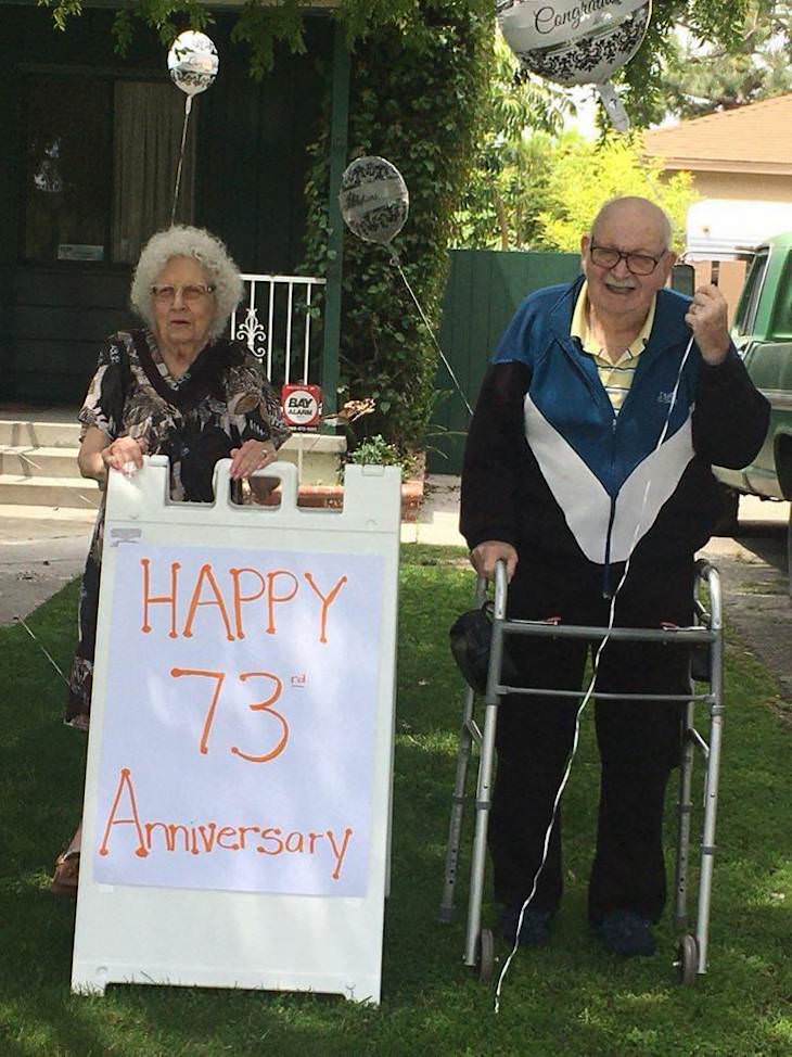 12 Heartwarming Moments of Love and Closeness 73rd anniversary