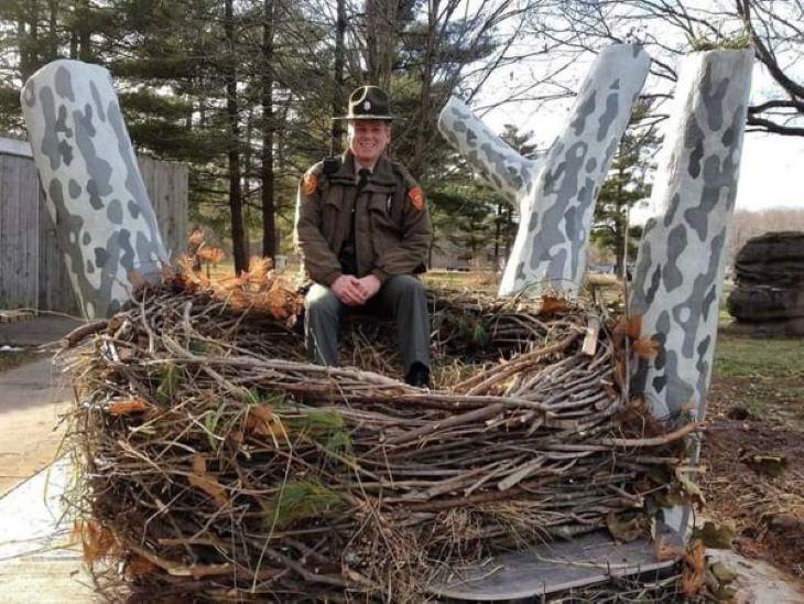 Comparison Photos The size of a Bald Eagle's nest.