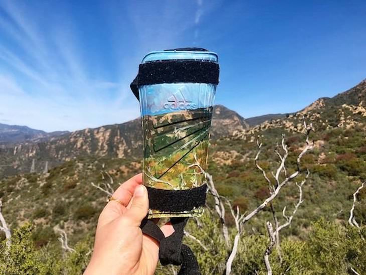 Mariah Reading Turns Litter Into Lovely Landscapes coffee cup