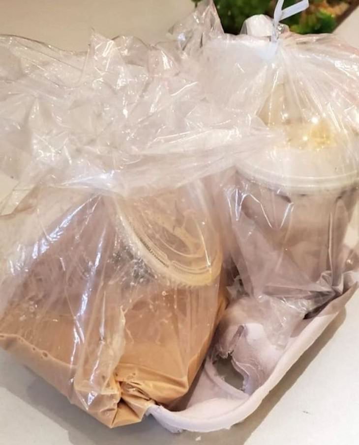 12 Takeout Orders That Are So Bad They’re Funny spilled iced coffee