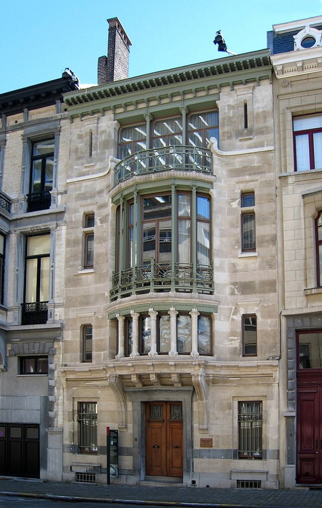 Art Nouveau Buildings Hotel Tassel in Brussels, Belgium