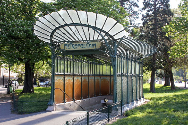 Art Nouveau Buildings Porte Dauphine