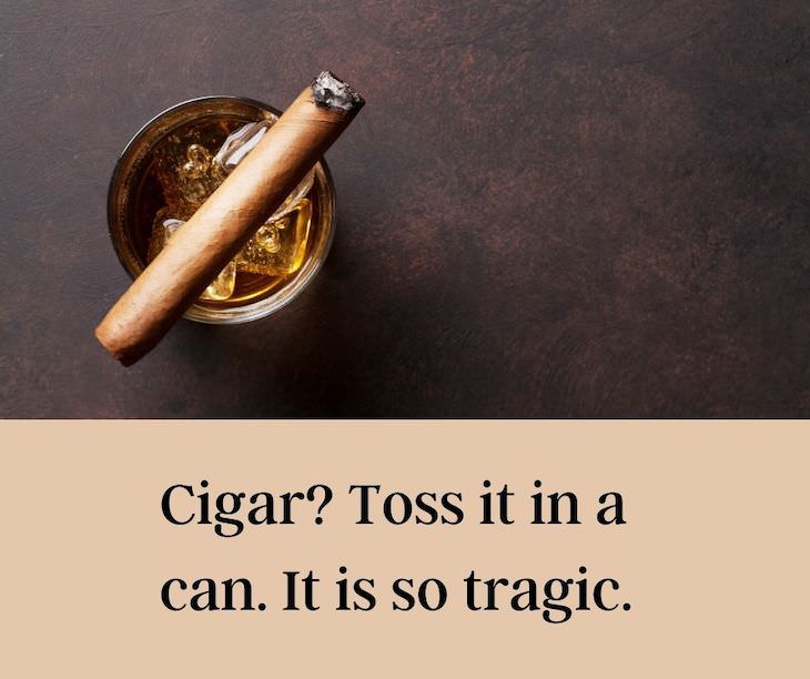 13 Funny Palindromes That Will Make You Giggle Cigar? Toss it in a can. It is so tragic