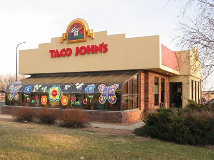 Superficially Renovated Buildings Wendy's Converted To Taco John's