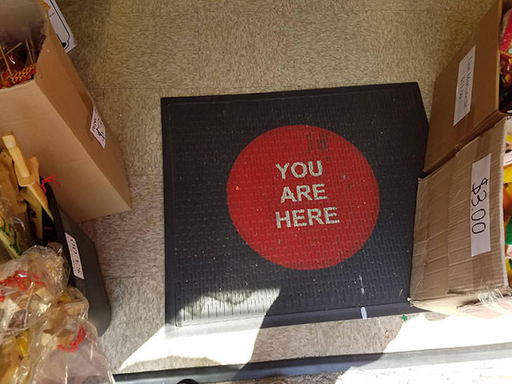 15 Hilariously Creative Doormats you are here
