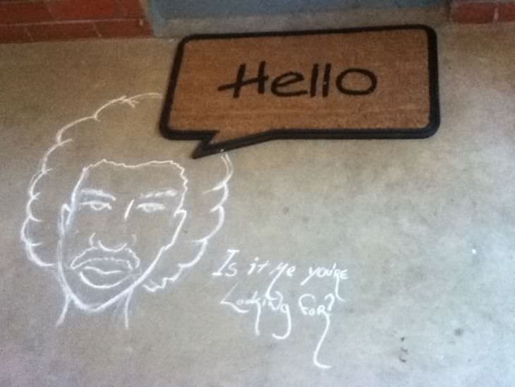 15 Hilariously Creative Doormats hello