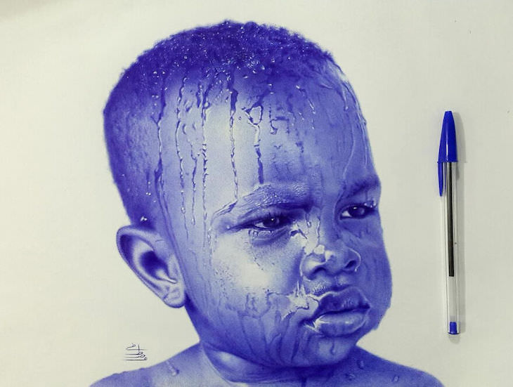 hyper realistic art pen