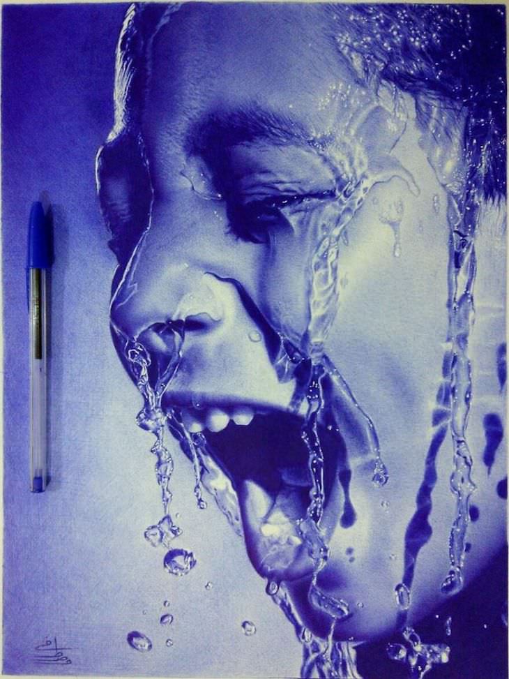 hyper realistic art pen