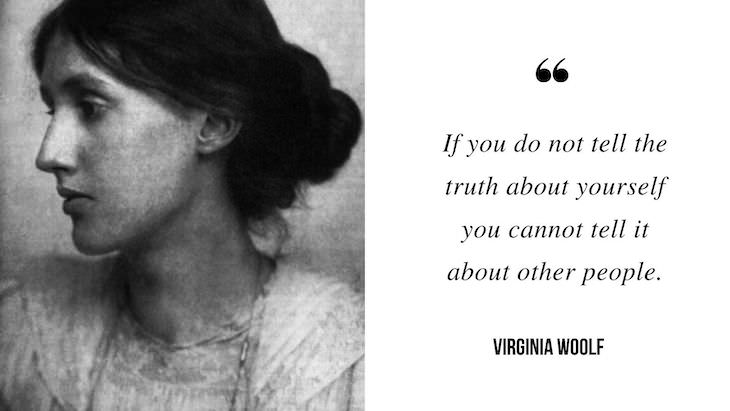 12 Profound Quotes by Virginia Woolf “If you do not tell the truth about yourself you cannot tell it about other people.”