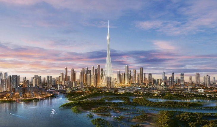 Santiago Calatrava Dubai Creek Tower in Dubai, United Arab Emirates