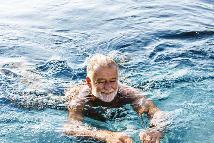 Exercises That Reduce Arthritic Back Pain man swimming