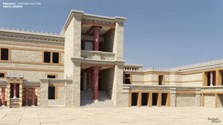 Amazing Digital Reconstruction of Ancient Palaces Knossos Palace, Greece