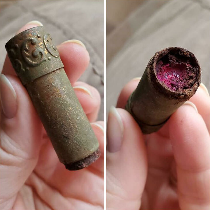 Incredible Items Unearthed by Metal Detectors lipstick tube