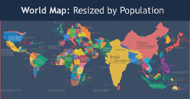 Informative Maps,  population
