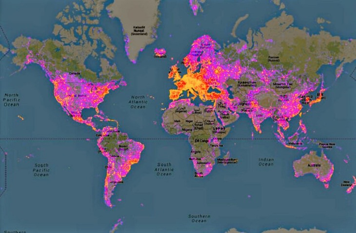 Informative Maps, most photographed places