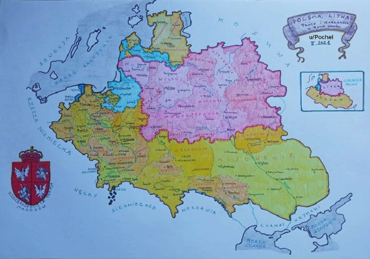 Informative Maps, Polish-Lithuanian Commonwealth 