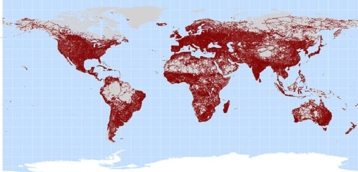 Informative Maps,  world's roads