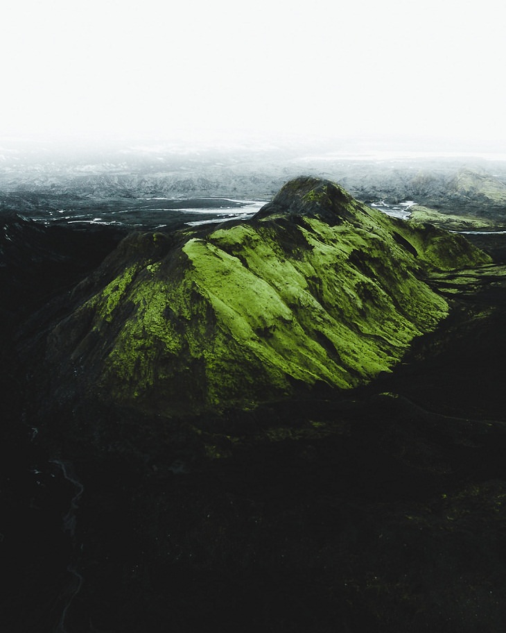 Iceland Aerial Shots, mountains