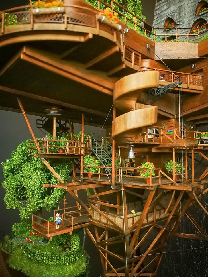 Mini Village, Skyville, arquitetura detalhada