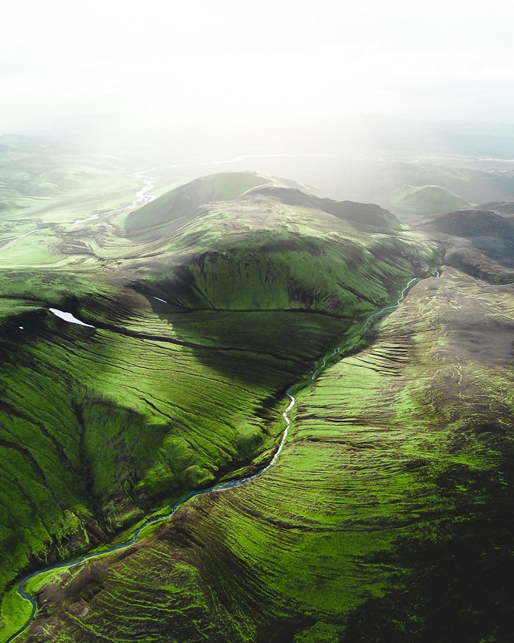 Iceland Aerial Shots, mountains 