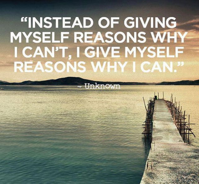 Quotes giving yourself reasons