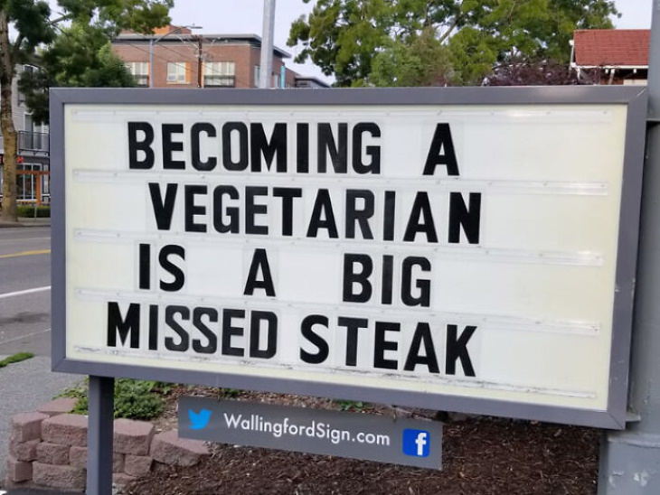 Wallingford Signs vegetarian