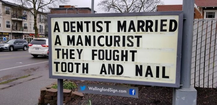 Wallingford Signs dentist and manicurist