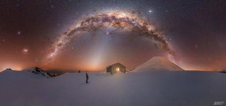  Milky Way Photographs, Fanthams Peak, Mt. Taranaki, New Zealand.