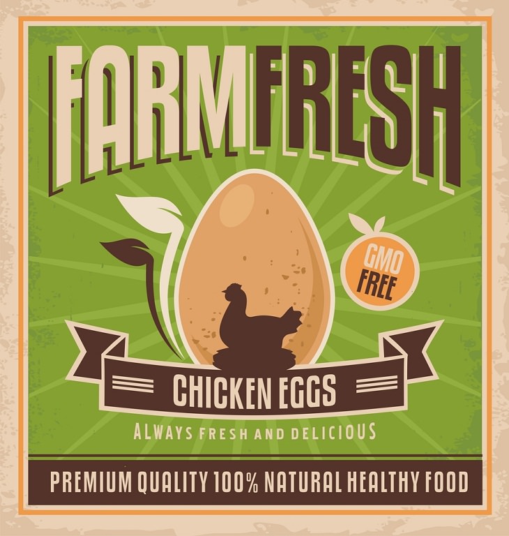 Egg Carton Labels, Farm Fresh