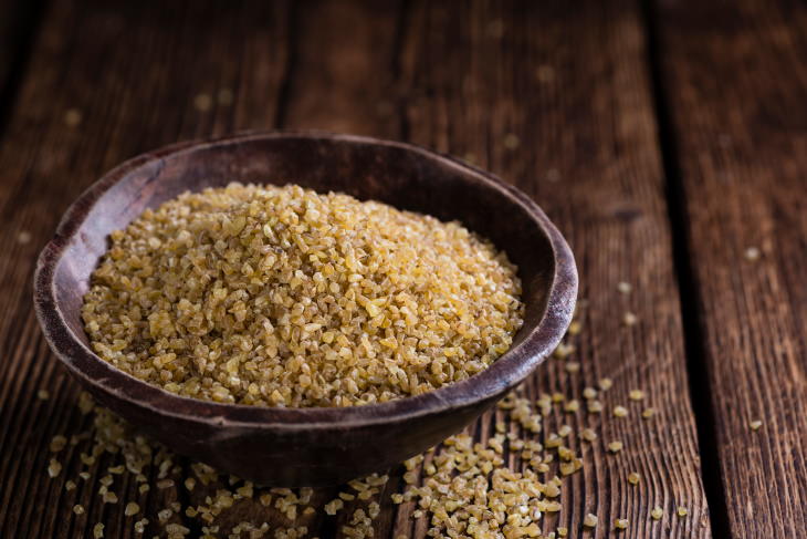 Bulgur in a bowl