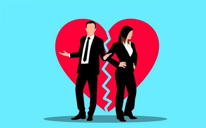 מבחן אישיות - גיל רגשי: איור של זוג במשבר זוגיות