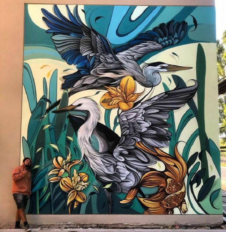 Murals of Wildlife, swan