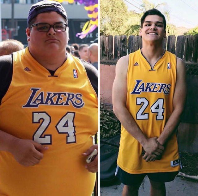 Wholesome Stories Lakers fan loses 170 lbs