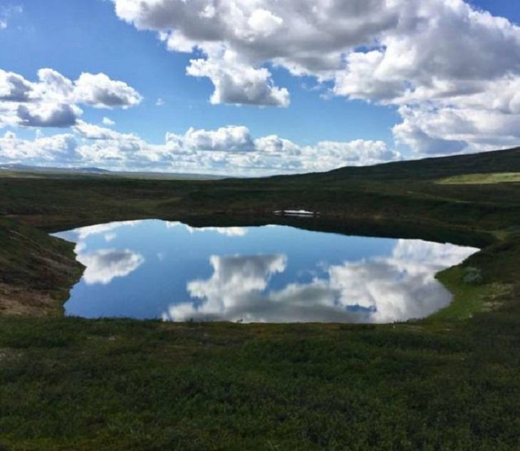 Beauty of Nature, cloud, pond