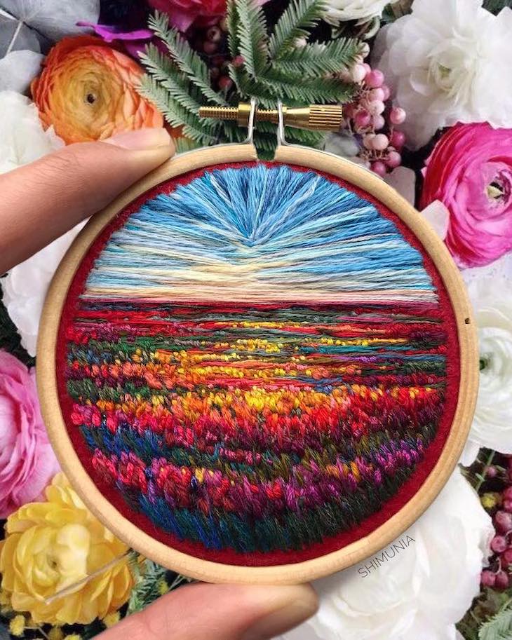 Painting with Needles and Thread: The Evocative Embroidery of Vera Shimunia