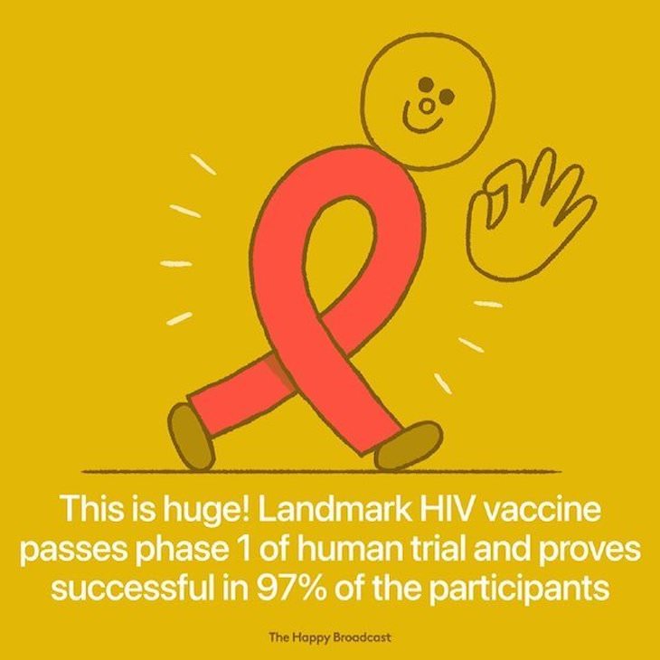 Happy and Positive News Stories From 2021 HIV vaccine