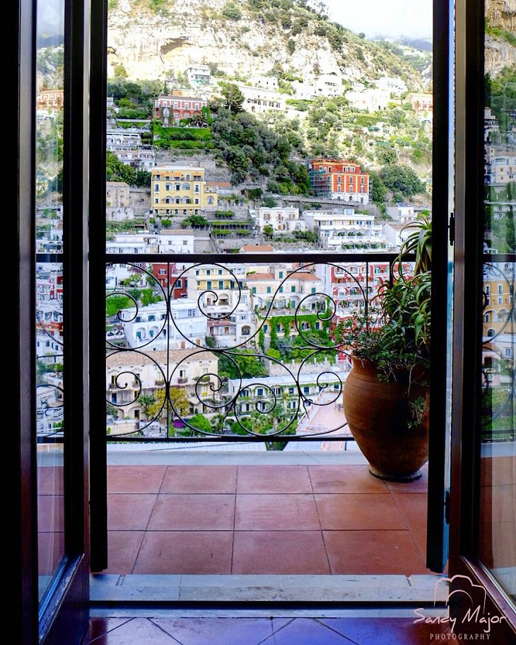 World Framed Through Doors and Windows, Positano, Italy