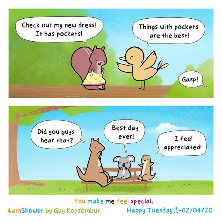 Wholesome Animal Comics, birds