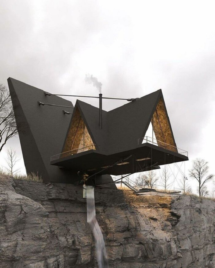 Weird Architecture, house on the edge