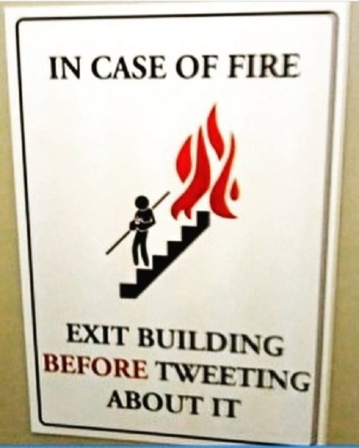 Funny Street Signs, fire