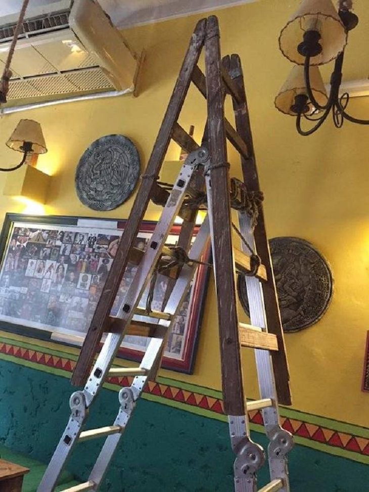 Funny Safety Fails Pics, ladder