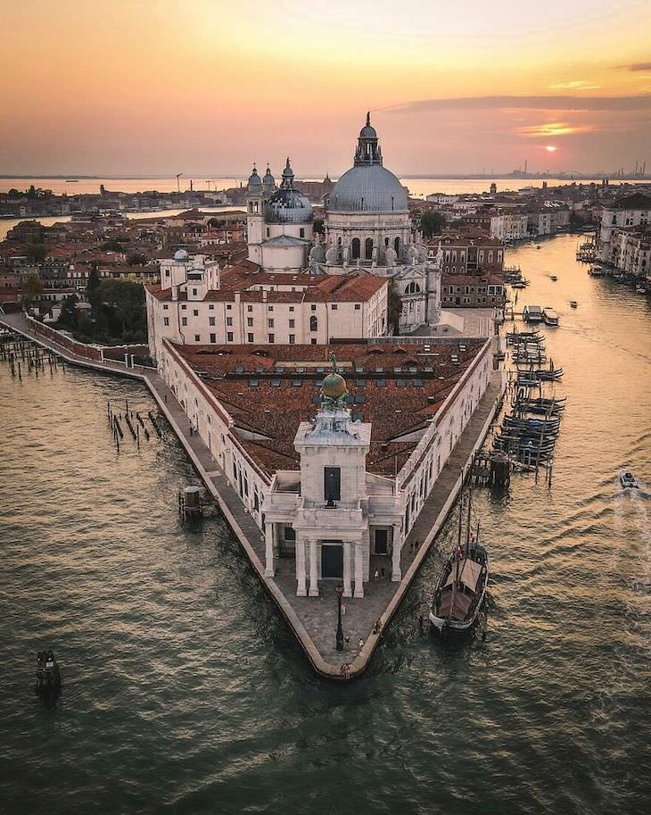 25 Aerial Shots of the World's Beautiful Landmarks  Venice, Italy